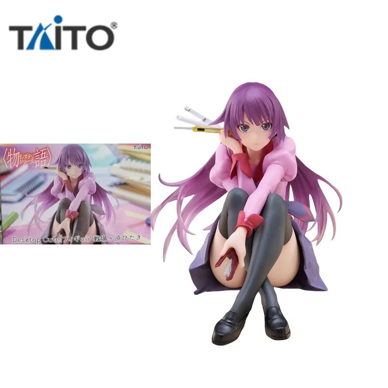 

TAITO Original Anime Figure Desktop Cute Senjougahara Hitagi Action Figure Toys for Kids Gift Collectible Model Ornaments