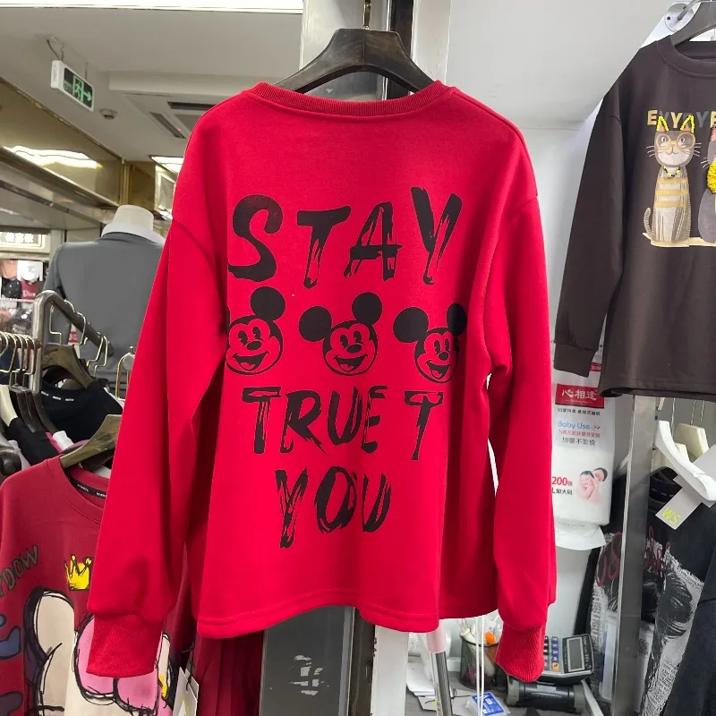 2025 شتاء جديد الثقيلة الترتر الكرتون التصحيح بلوزة من الصوف معطف المرأة فضفاض تصميم الأزياء أعلى طويلة الأكمام هوديس سترة