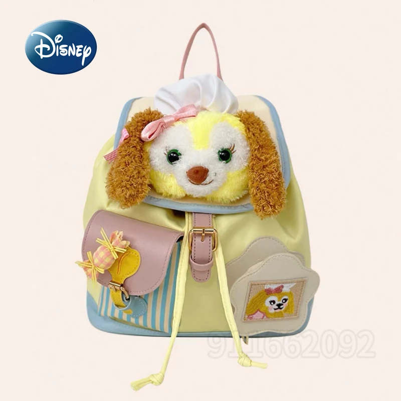 

Disney New Women's Backpack Cartoon Cute Doll Women's Backpack Fashion Trendy Girls School Bag Large Capacity High Quality