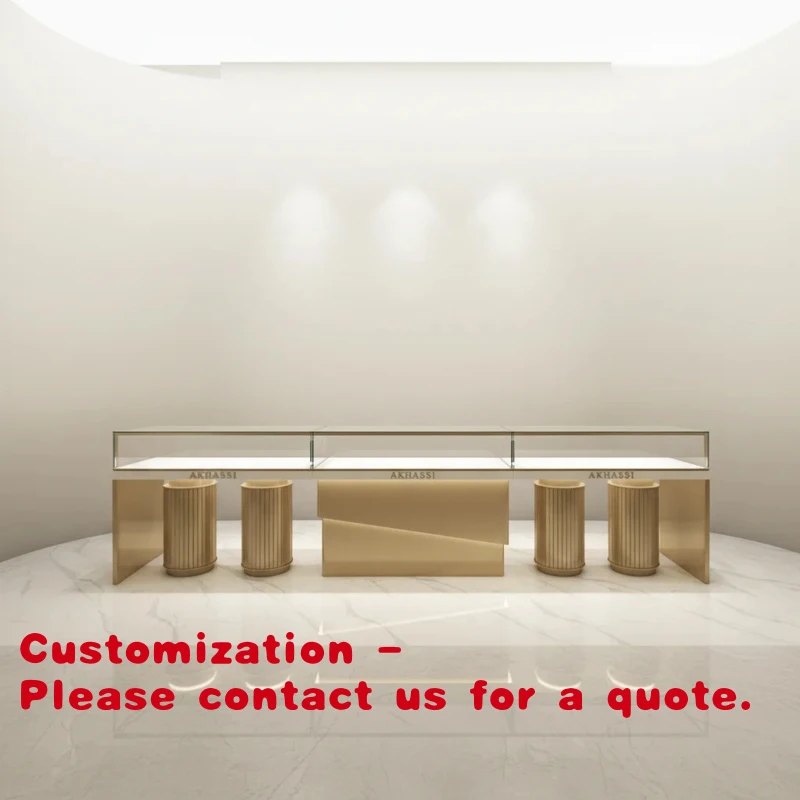 

custom.Customized High Quality Durable Jewelry Display Counter with Aluminum LED Lighting and Good Design
