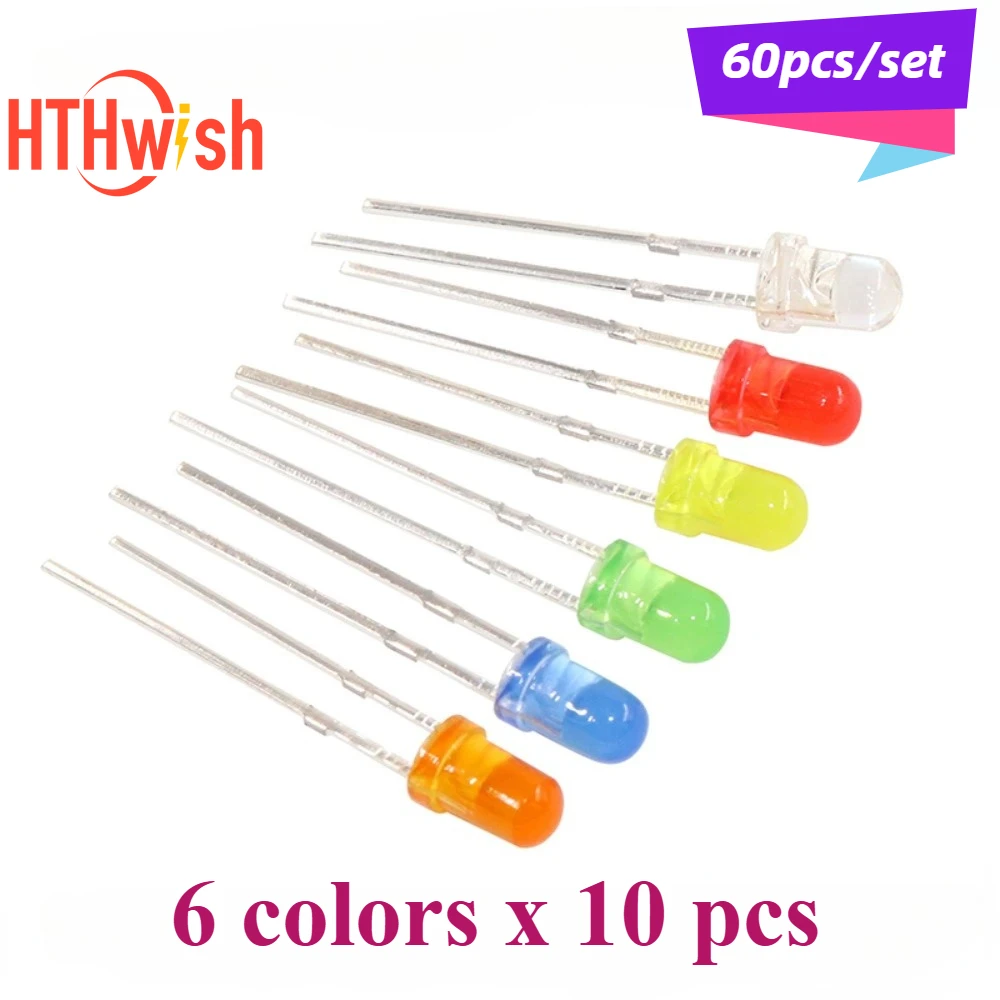 60Pcs/Set 3MM 5MM L… - image