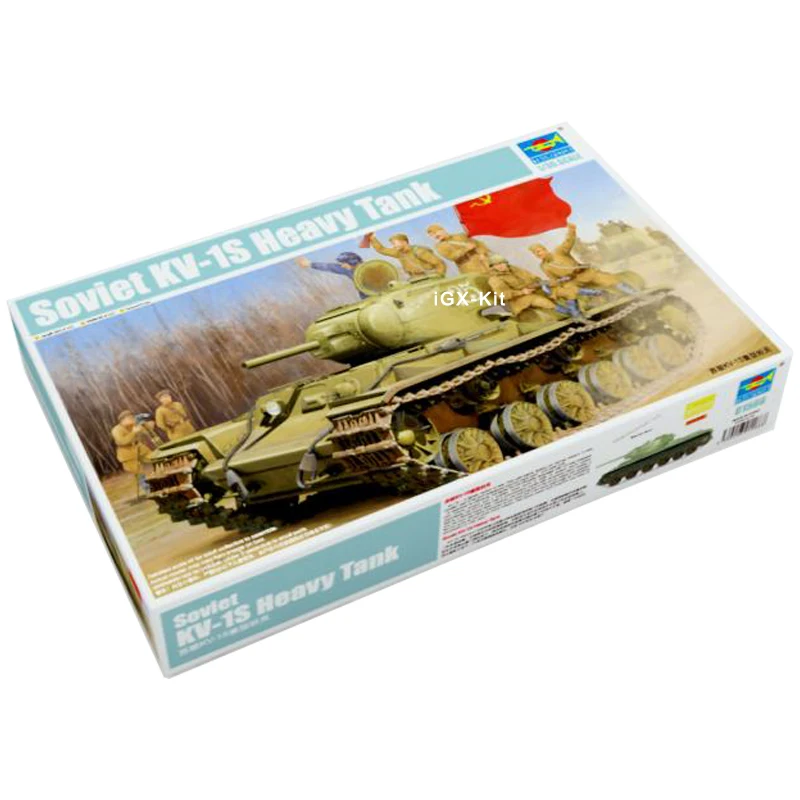 

Trumpeter 01566 1/35 Soviet KV1S KV-1S KV-1 Heavy Tank Military Children Toy Gift Plastic Assembly Building Model Kit