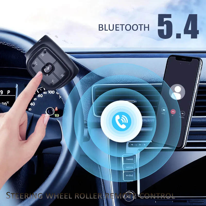 V5.4 سيارة لاسلكية للتحكم عن بعد عجلة القيادة راديو تحكم أندرويد لمسافات طويلة الصوت الوسائط المتعددة التحكم أزرار ذكية #1