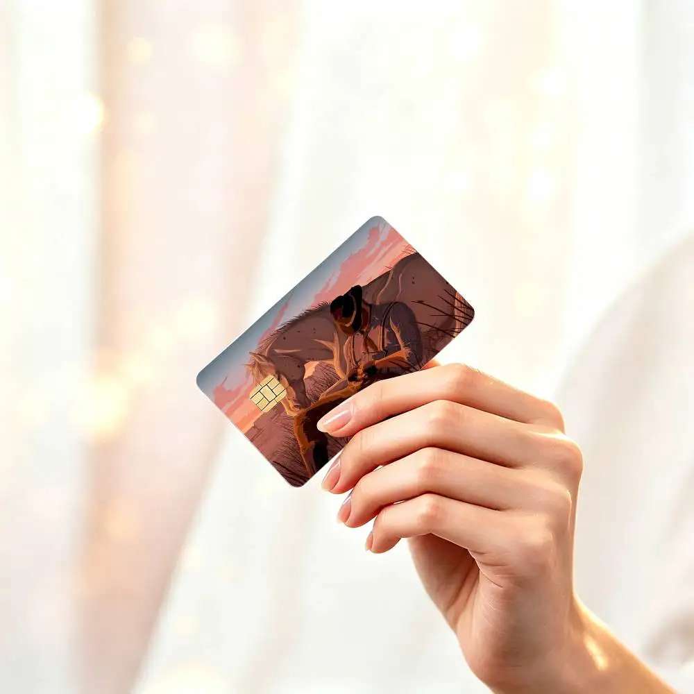 A-Arthur M-Morgan  HD Waterproof Credit Card Stickers Silicone Decals For Chip Game Cards Gift