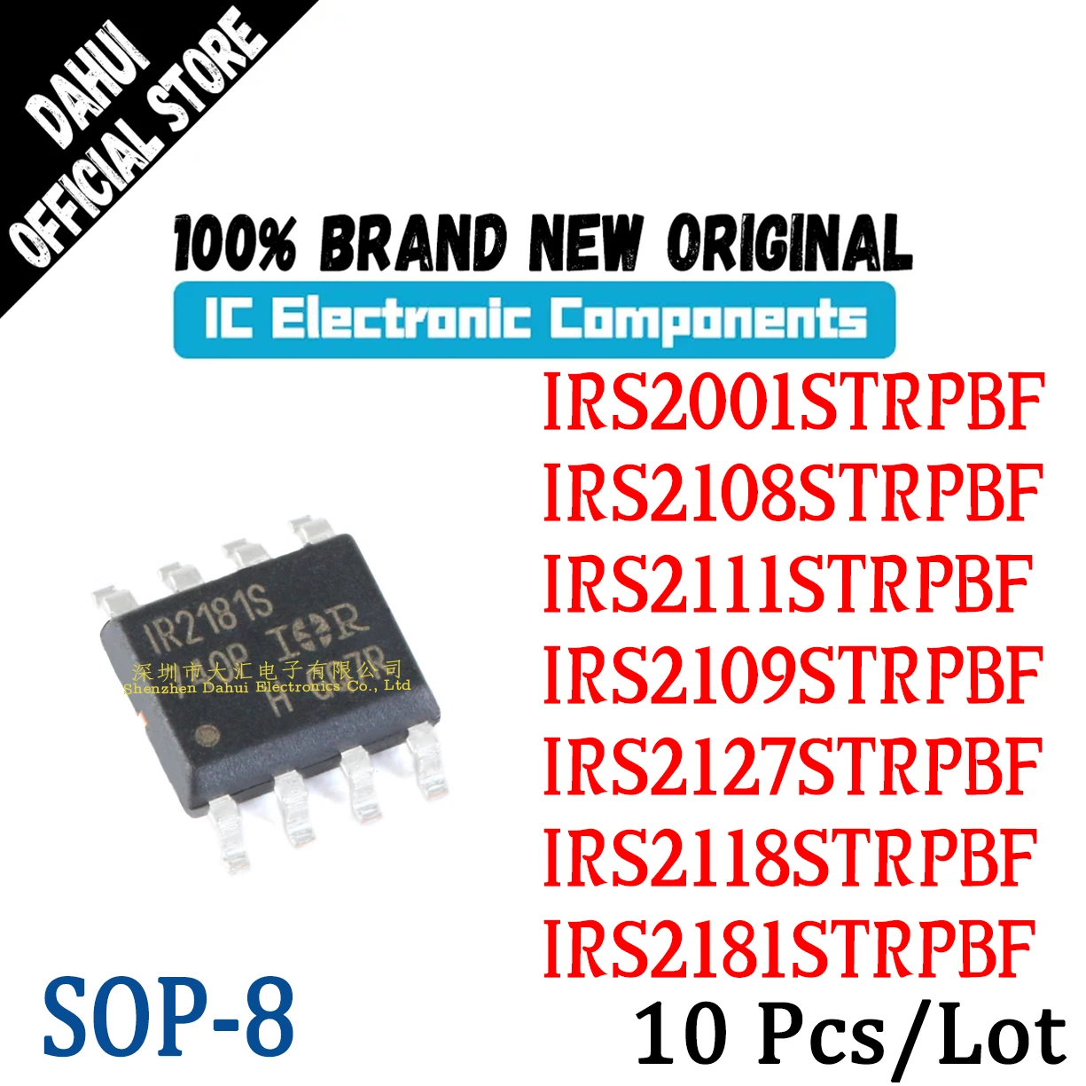 10Pcs IRS2001STRPBF IR S2001 S2108 S2109 S2111 S2117 S2118 S2127 S2181 TRPBF IC Chip SOP-8