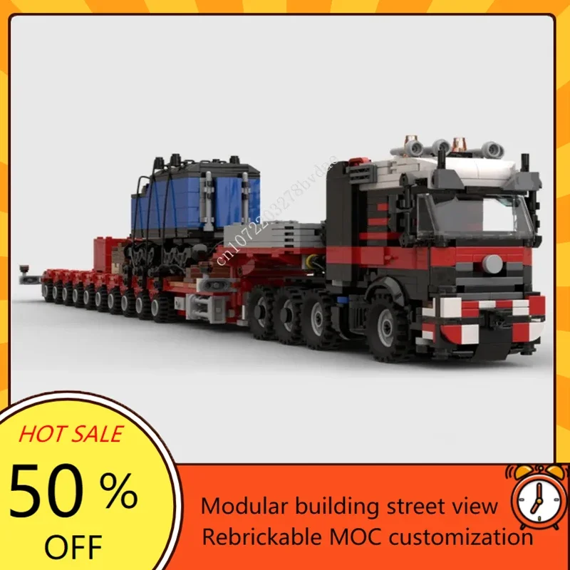 2394PCS High-Tech MOC 8x4 Semi-Tractor Model Custom Puzzles Technology  Sets DIY Creative Assembly Education Toys Birthday Gifts