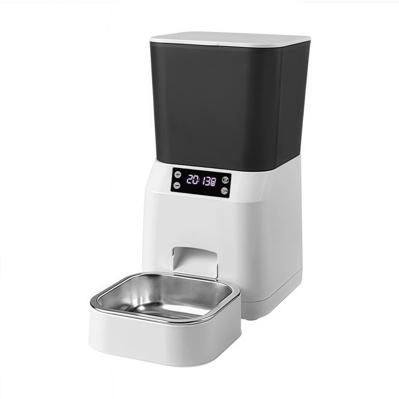 

Высококачественная кормушка для домашних животных для путешествий, контроль порций, автоматический диспенсер для корма для собак, смартфон, кормление с батареей