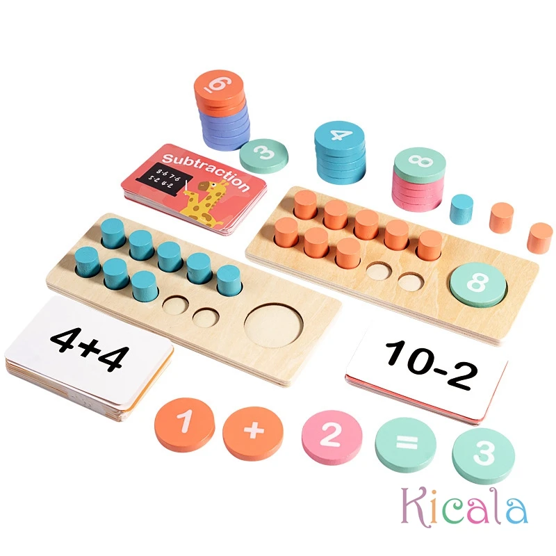 Wooden Math Practice Game 6