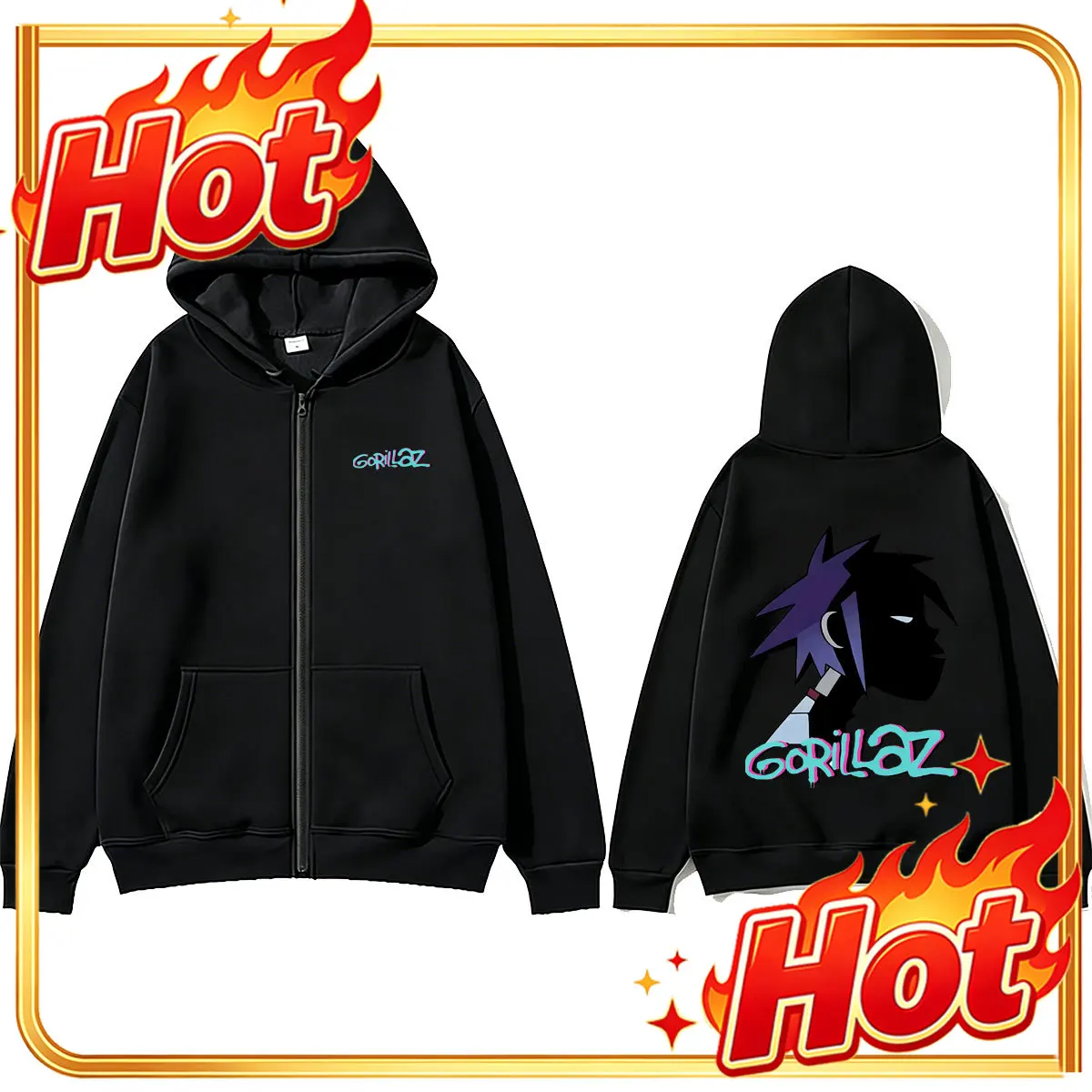 Jaket Hoodie dengan Resleting  - Mens Fashion Zip Up Hoodies ulasan dan harga