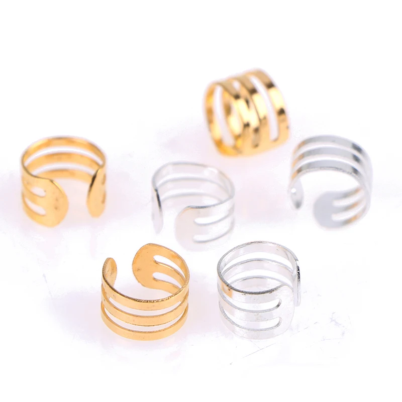 

50Pcs Adjustable Hair Braids Dreadlock Beads Cuffs Rings Hair Tools Accessories