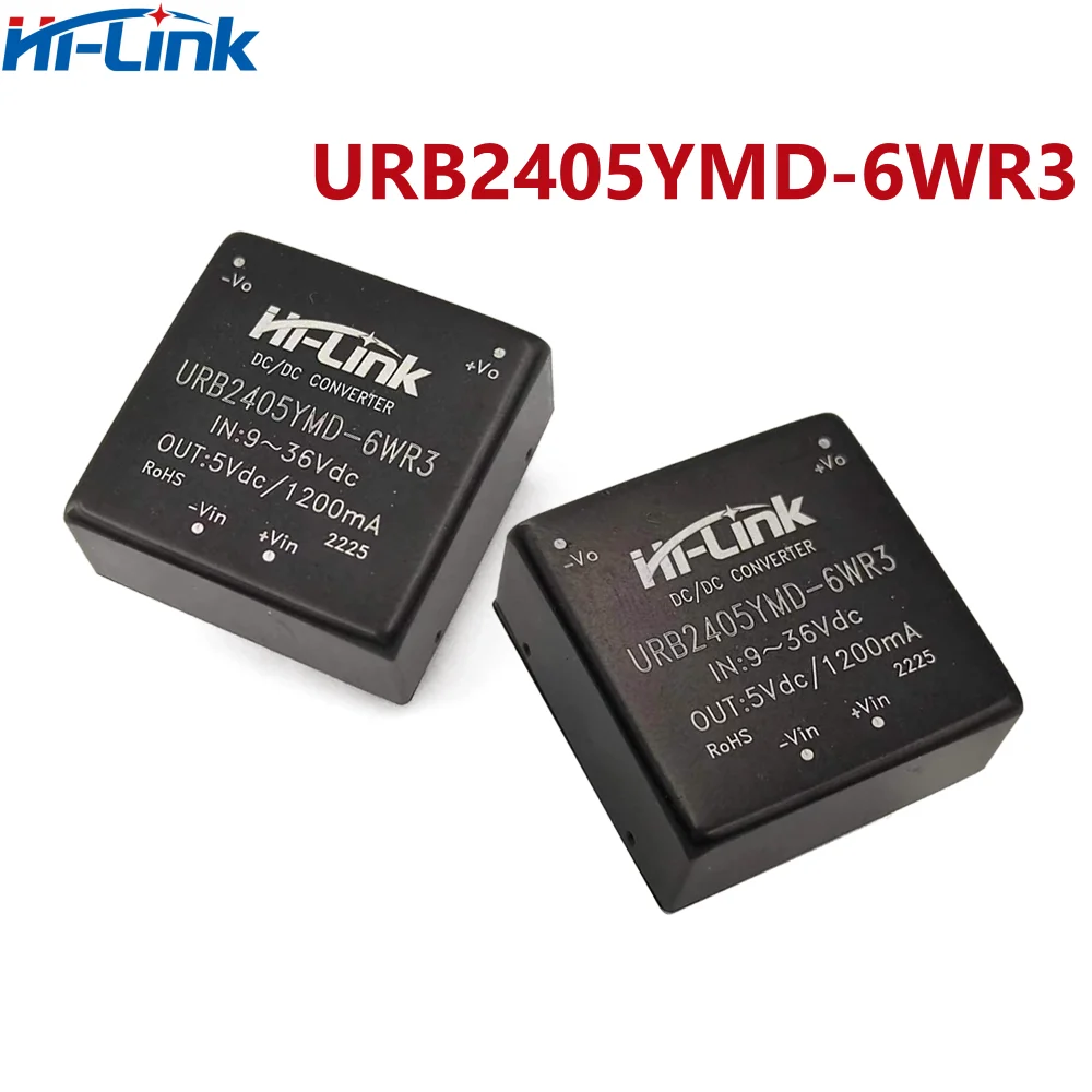 URB2405YMD-6WR3 10ชิ้น/ล็อต24V ถึง5V DC โมดูล DCDC แยกการลดแรงดันไฟฟ้าและเสถียรภาพเอาต์พุตเดี่ยว