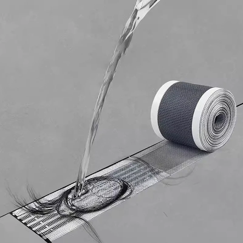 

Cuttable Shower Drain Hair Catcher Self-Adhesive Floor Drain Stickers Disposable Mesh Bathroom Kitchen Sink Hair Filter