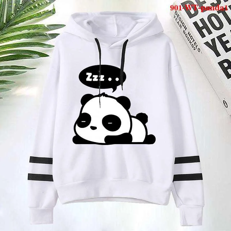 

Cute Panda Printed Hoodies Hooded Pullover For Women Printed Casual Sport Outdoor Long Sleeve Hooded Sweatshirts Coat