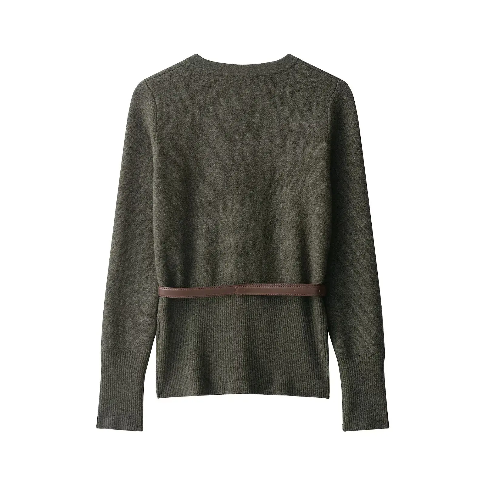 다이아몬드 패턴 니트 스웨터 플러피 소프트 니트 라운드 넥 탑 스타일리시 슬림핏 리브드 미디 스커트 투피스 스커트 세트