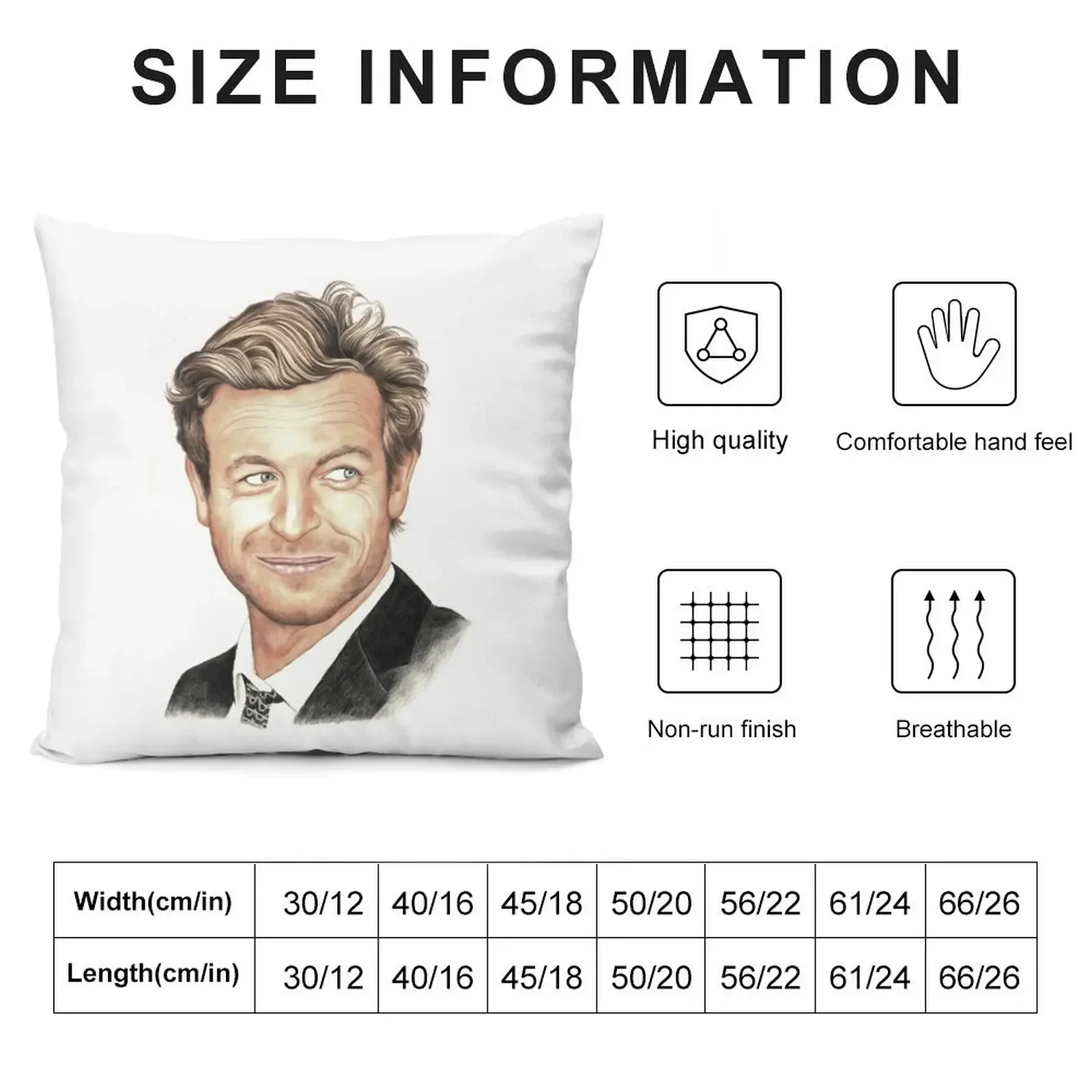 The Mentalist played by Simon Baker Throw Pillow ornamental pillows for living room Luxury Pillow Cover pillow