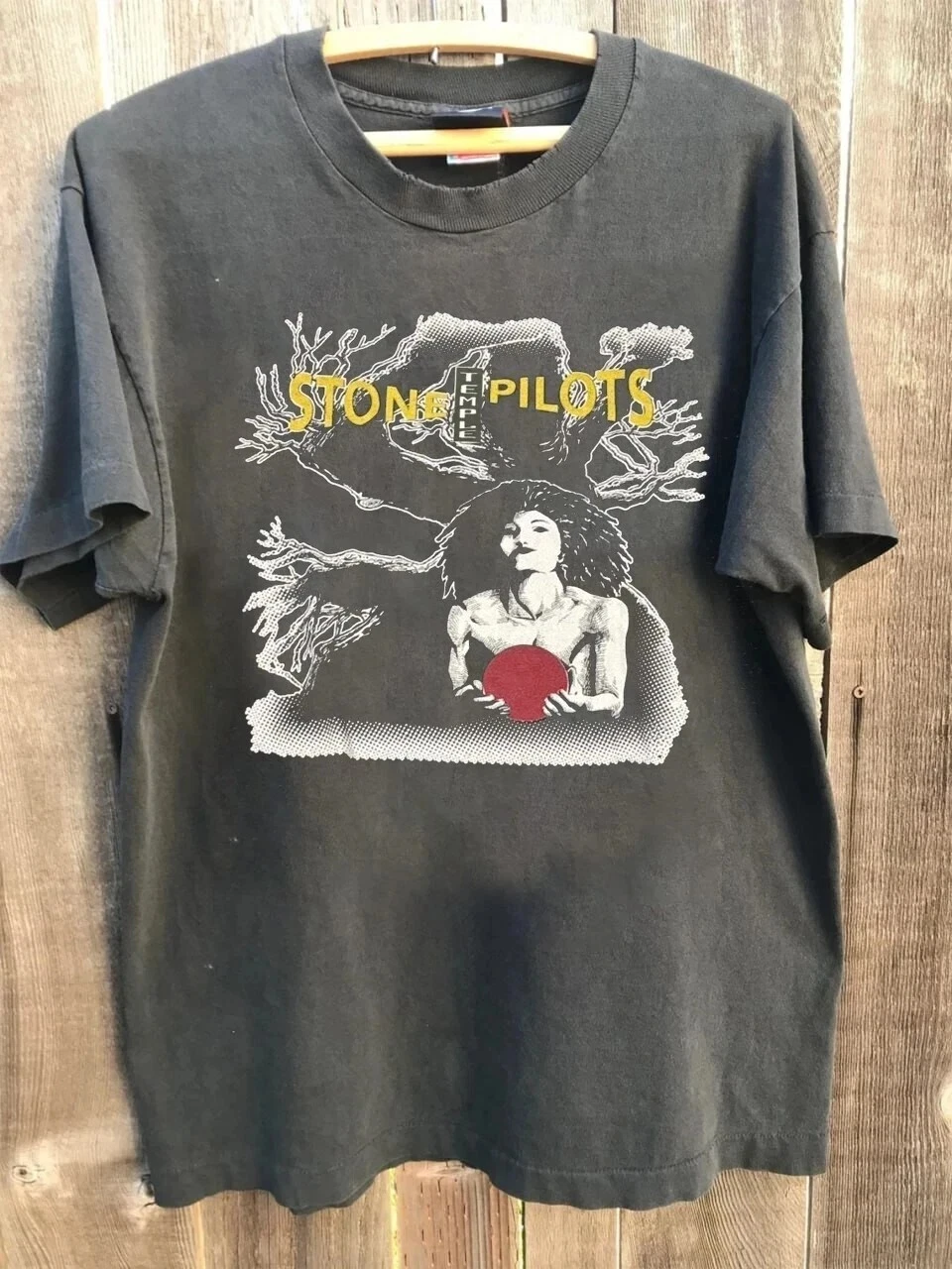 Stone Temple Pilots Core Album Band T-Shirt Retro-Stil Anthrazit T-Shirt Grafik-T-Shirts Harajuku