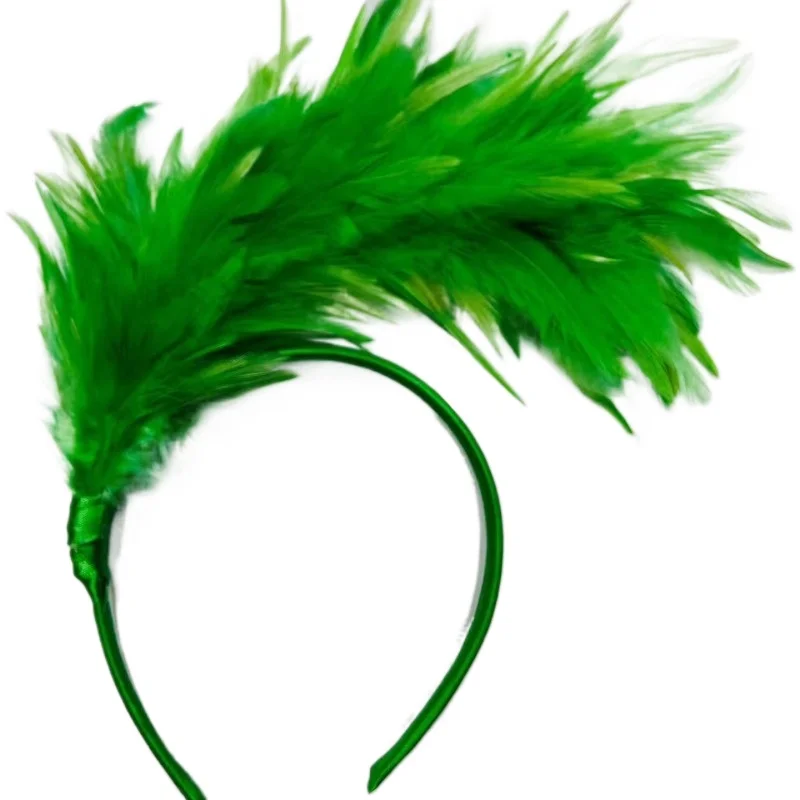 Pretty Women Colorful Feather Hair Hoop Fashion Headband fasce per capelli ragazze head jewelry Piece Hairband accessori per capelli di compleanno