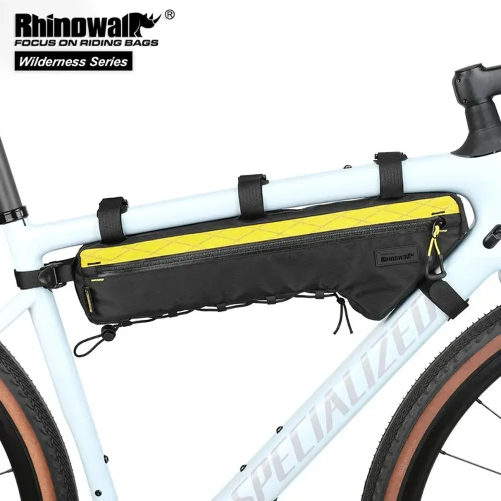 Rhinowalk Bike Frame Bag Waterproof Travel Luggage Bag Bike Triangular Crossbeam Bag Fit MTB Road Bike Frame Length Over 17