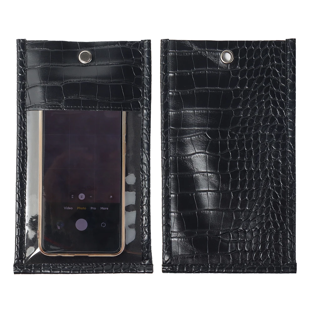 

30pcs Anti-Photo PU Leather No Photography Allowed Security Bag Reuse Anti Camera Mobile Phone Bag For Wedding Event Phone Pouch