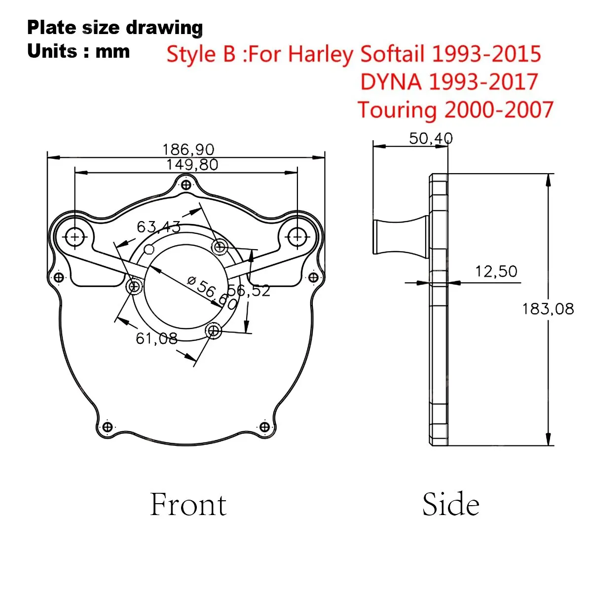 Contrast Cut duidelijkheid FLHX luchtinlaten luchtfilter Voor harley touring Classic FLHTC road king flhr softail sportster 883 1200