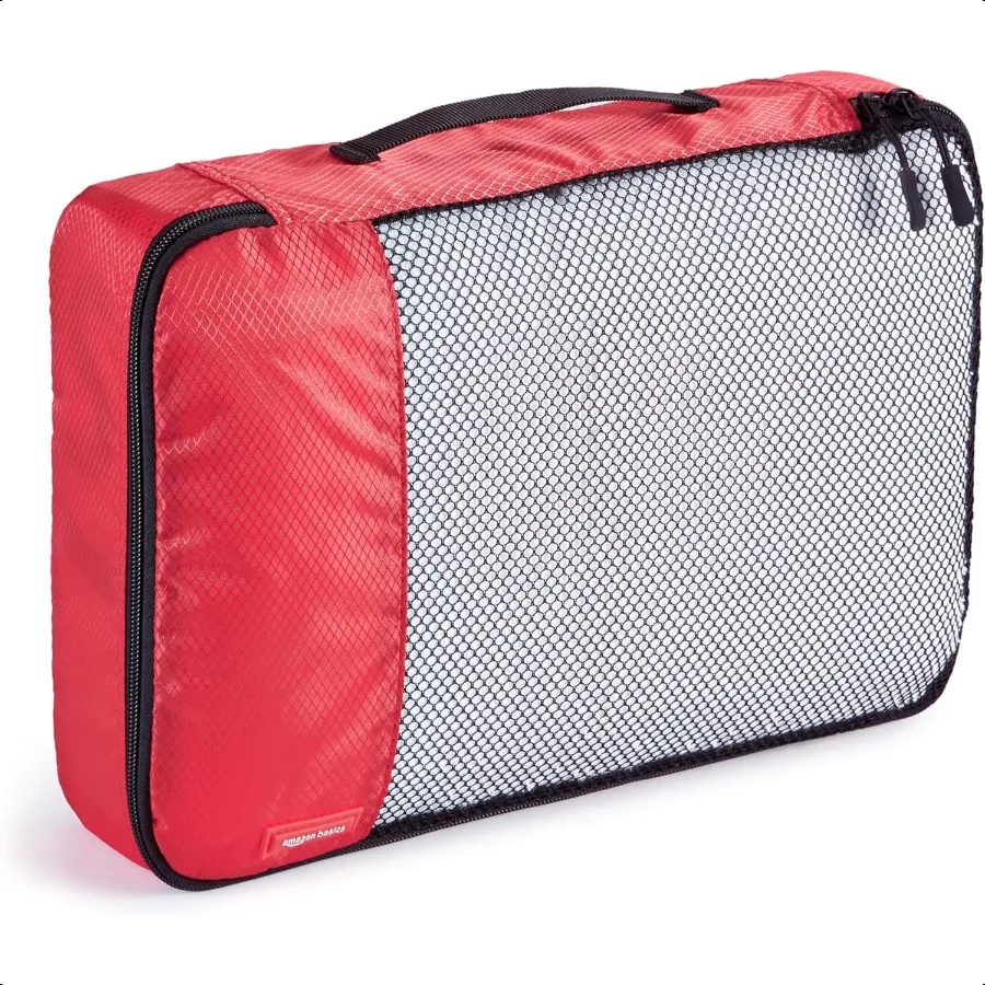 Packing Cubes for Travel Packing Organizers Set 4PieceSet Slim Small Medium Large With Double Zipper Pulls and Mesh Top Panel 1