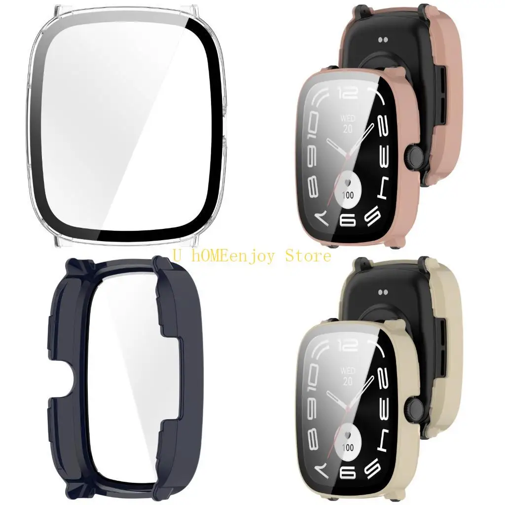 B0KF Full Coverage Smartwatch Screen Protector Cover Housing Shell Guard for RS5