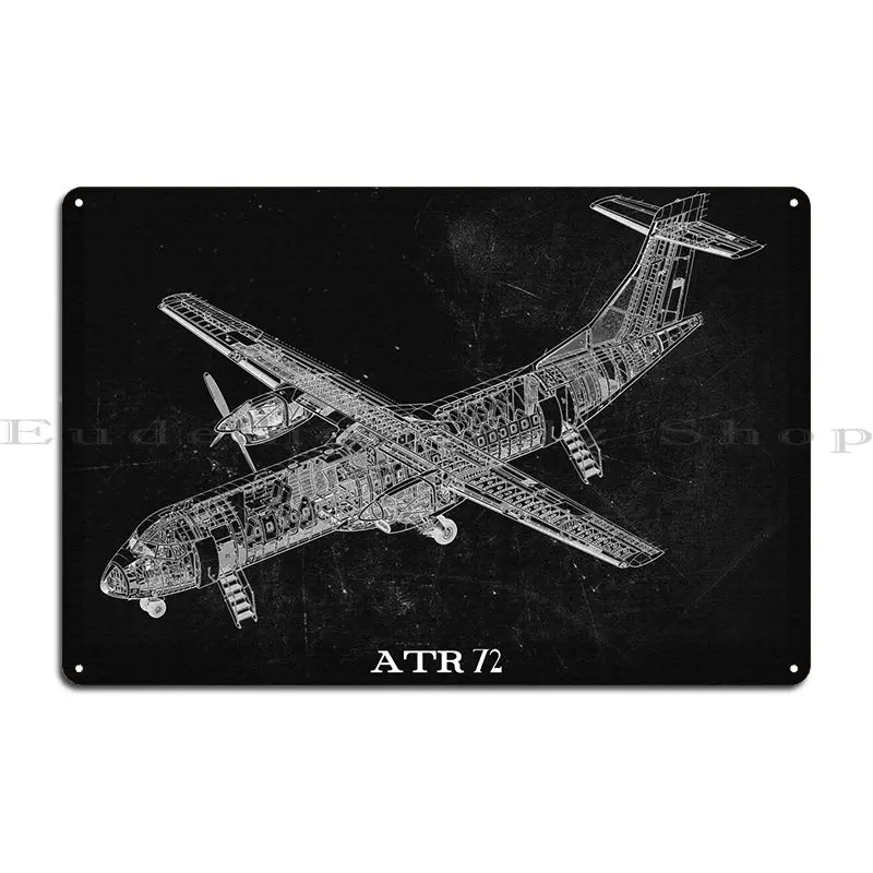 Atr 72 Metal Signs Cinema Customize Wall Decor Bar Cave Mural Tin Sign Poster