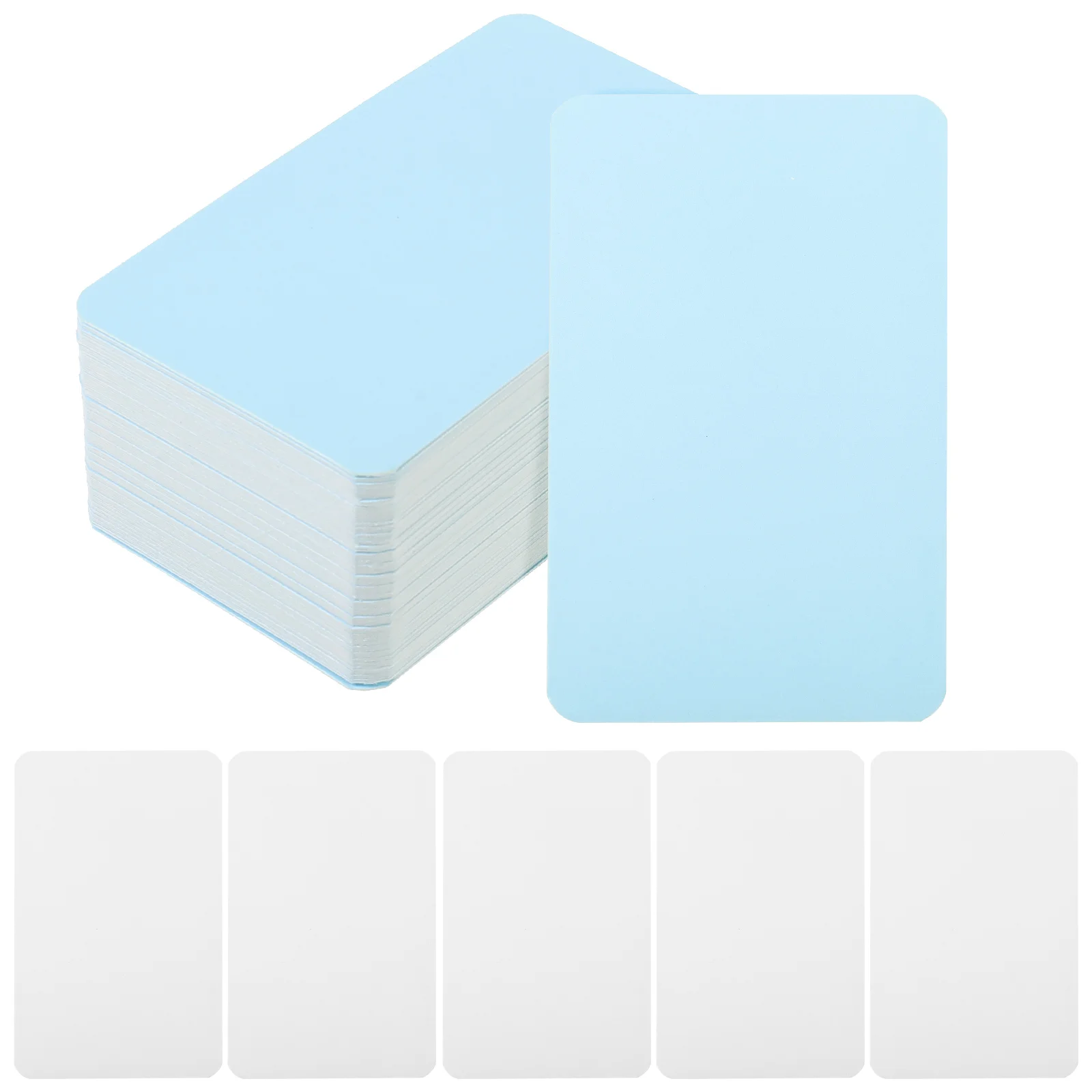 Imagem -04 - Bulk Memory Paperboard Portable Pads Blank Index Cards Flashcards para Estudar Kraft Memo Small Note