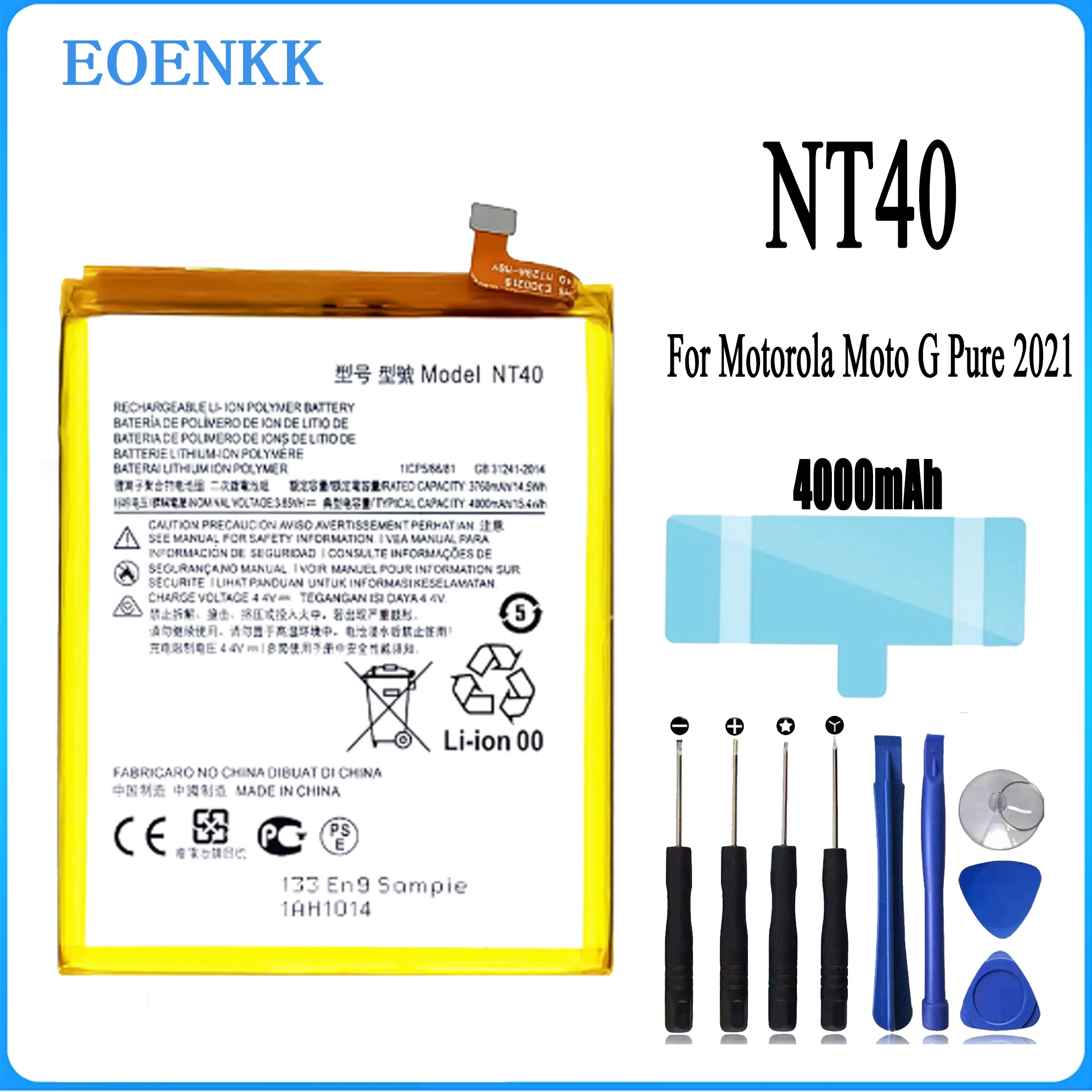 2024 new NT40 Battery For Motorola Mobile Phone Moto G Pure 2021 NT40 Original Capacity Replacement Repair Part Mobile Phone