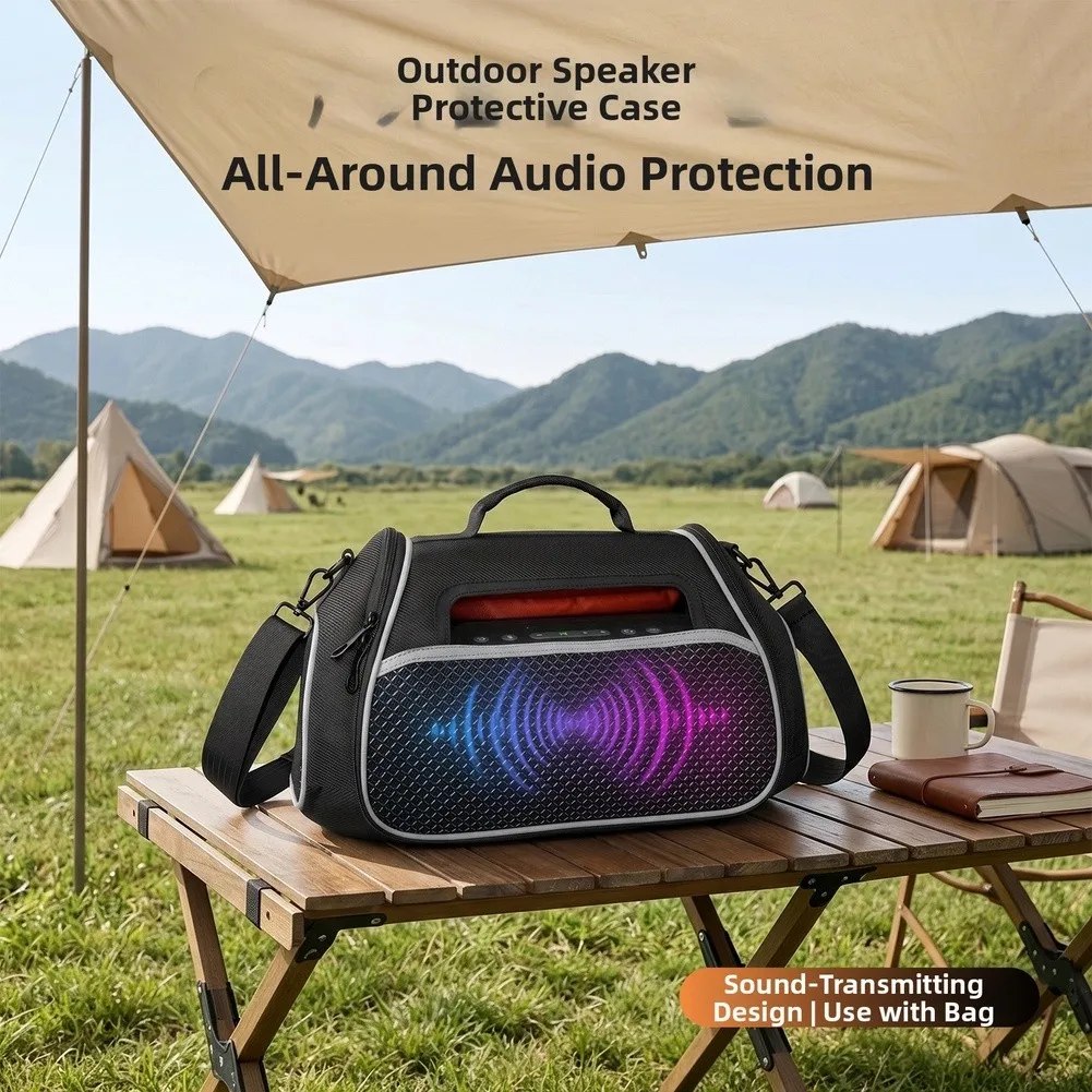 Tragbare Tragetasche für Soundcore Boom2 Plus Lautsprecher, stoßfeste EVA-Hartschalen-Schutztasche mit verstellbarem Riemen – Detail 2
