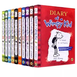 4 Books/Set Diary of A Wimpy Kid English Comic Book Vol.1-16 Educational English Picture Book Kids Children Reading Story Books