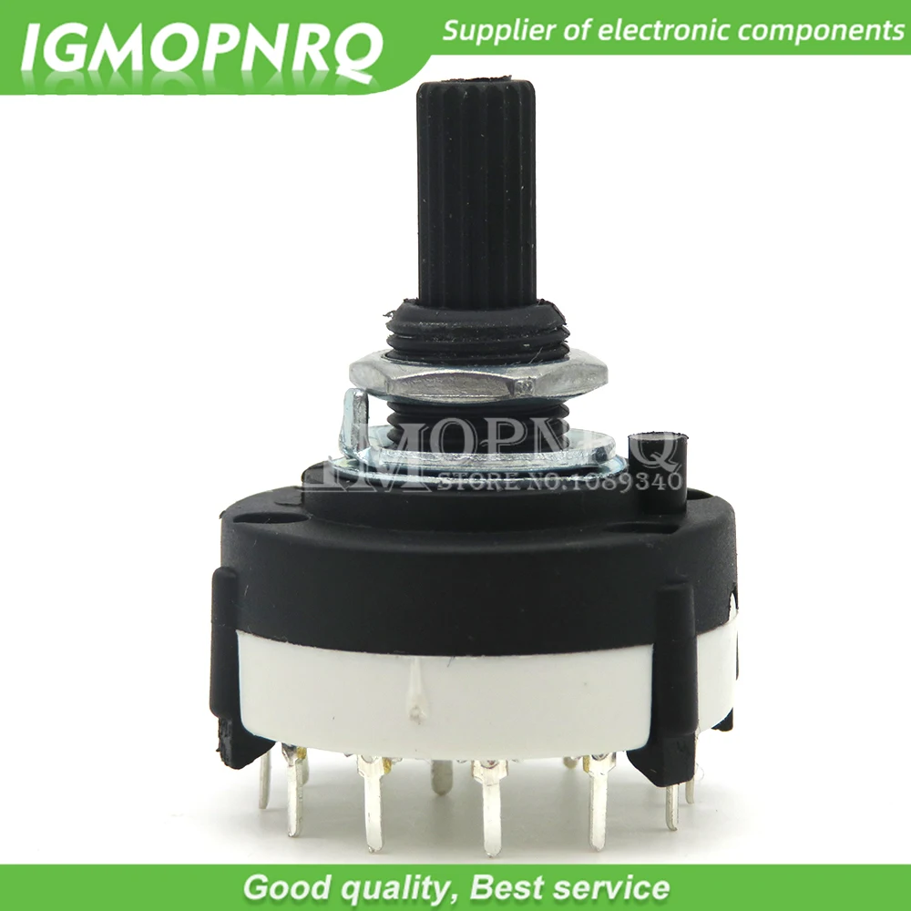 RS16 RS26 Selectable Band Rotary Channel Selector Switch Single Deck Rotary Switch Band Selector 1P12T 2P6T 3P4T 4P3T