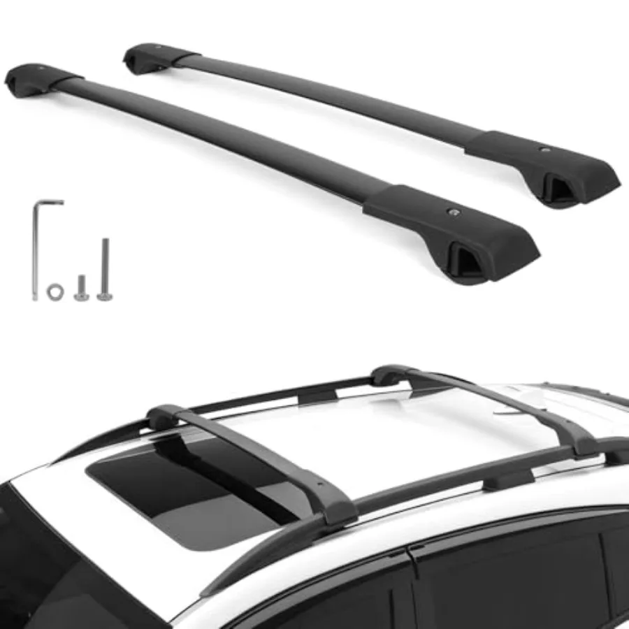 

Roof Rack Cross Bars for 2018-2023 Subaru Crosstrek 2017-2023 Impreza Aluminum 165lbs Black Crossbars for Bicycle Kayak Cargo B