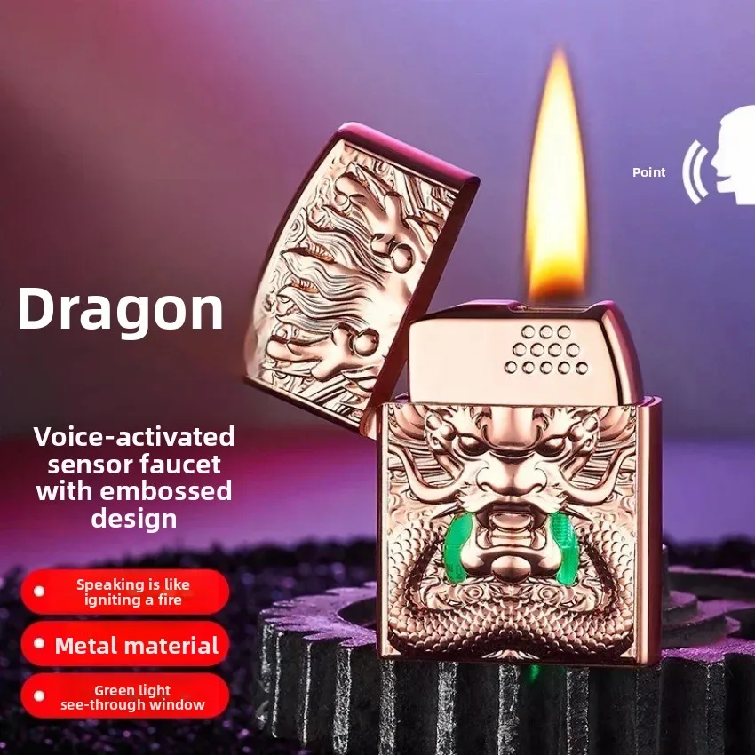 

Type-C Fast Charging Kuromi Lighter, Metal Voice-Activated Smart Hello Kitty Lighter, Gas-Electric Dual-Use High-End Lighters