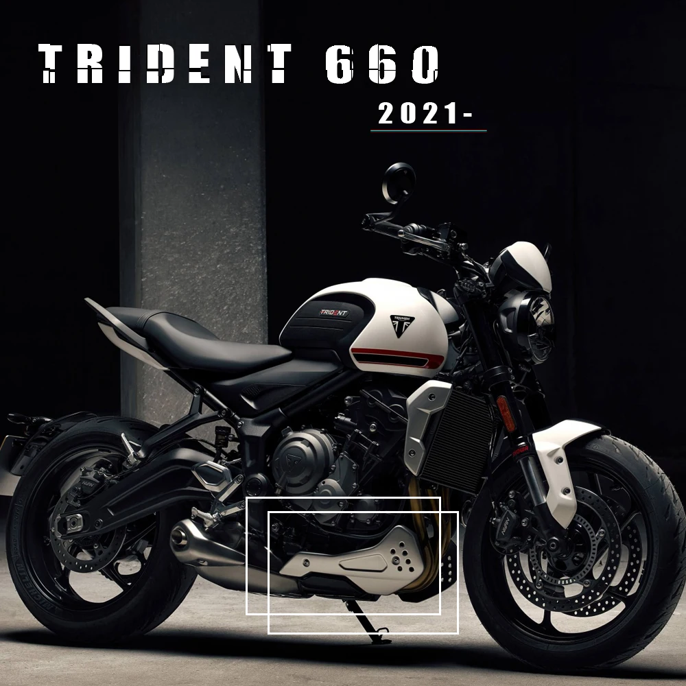 

2021 2022 For TRIDENT 660 New Belly Pan Bellypan Lower Engine Spoiler Cowling Protection Fairing Motorcycle For trident 660