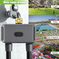 Tuya WiFi Smart 2 Zone Watering Timer Bluetooth Irrigation Watering System Sprinkler Controller Sprinkler Programmer Smart Life