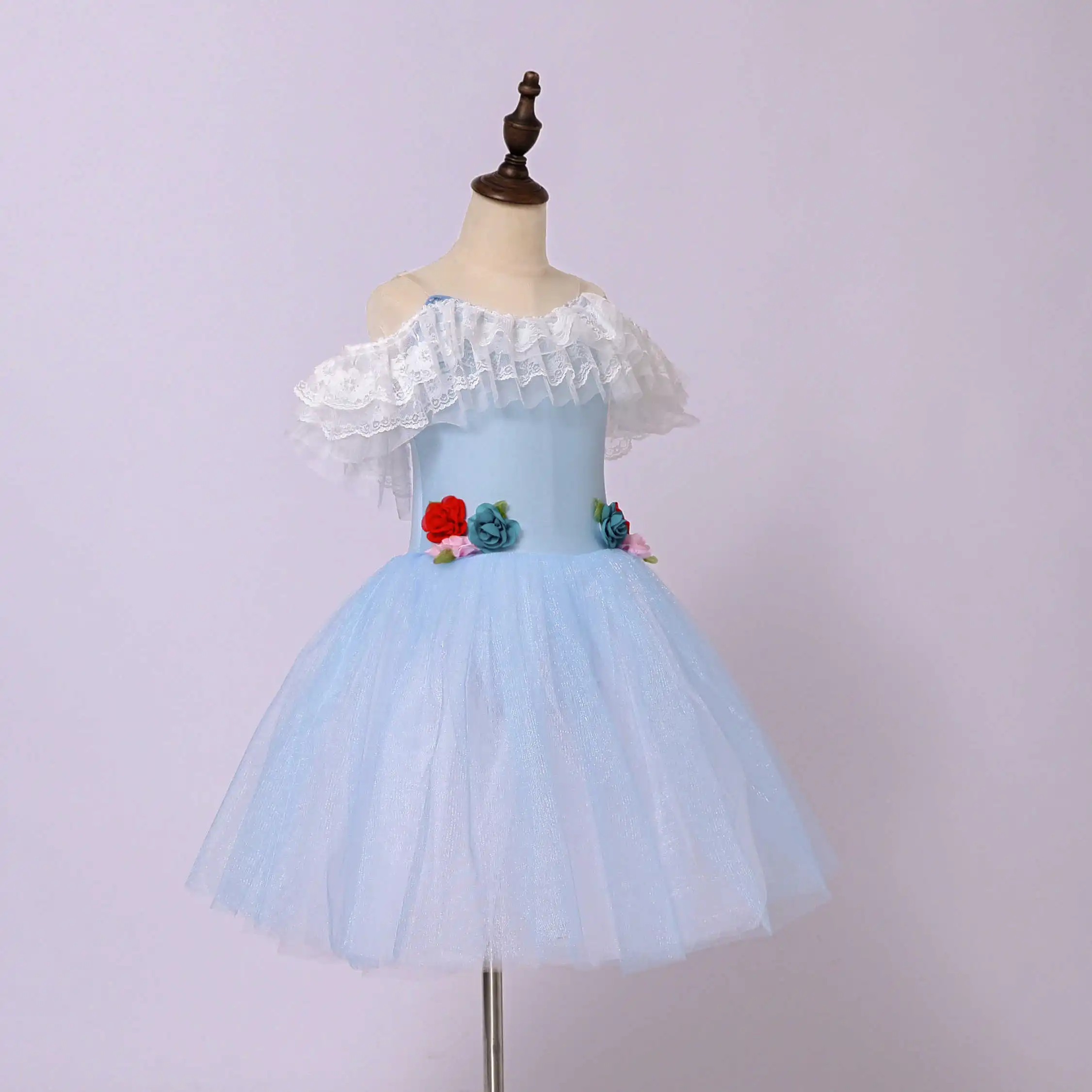 バレエドレス子供服ステージパフォーマンスバレエチュチュレオタード女の子のためのドレス子供服ダンス衣装ダンスウェア