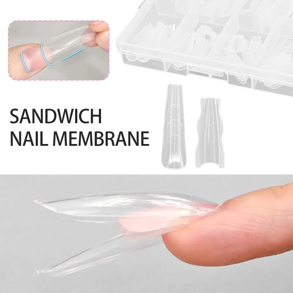 

Nail Mask Rapid Extension Paperless Tray Crystal Light Therapy No Need To Build Molds Exclusive for Nail Salon U4I5