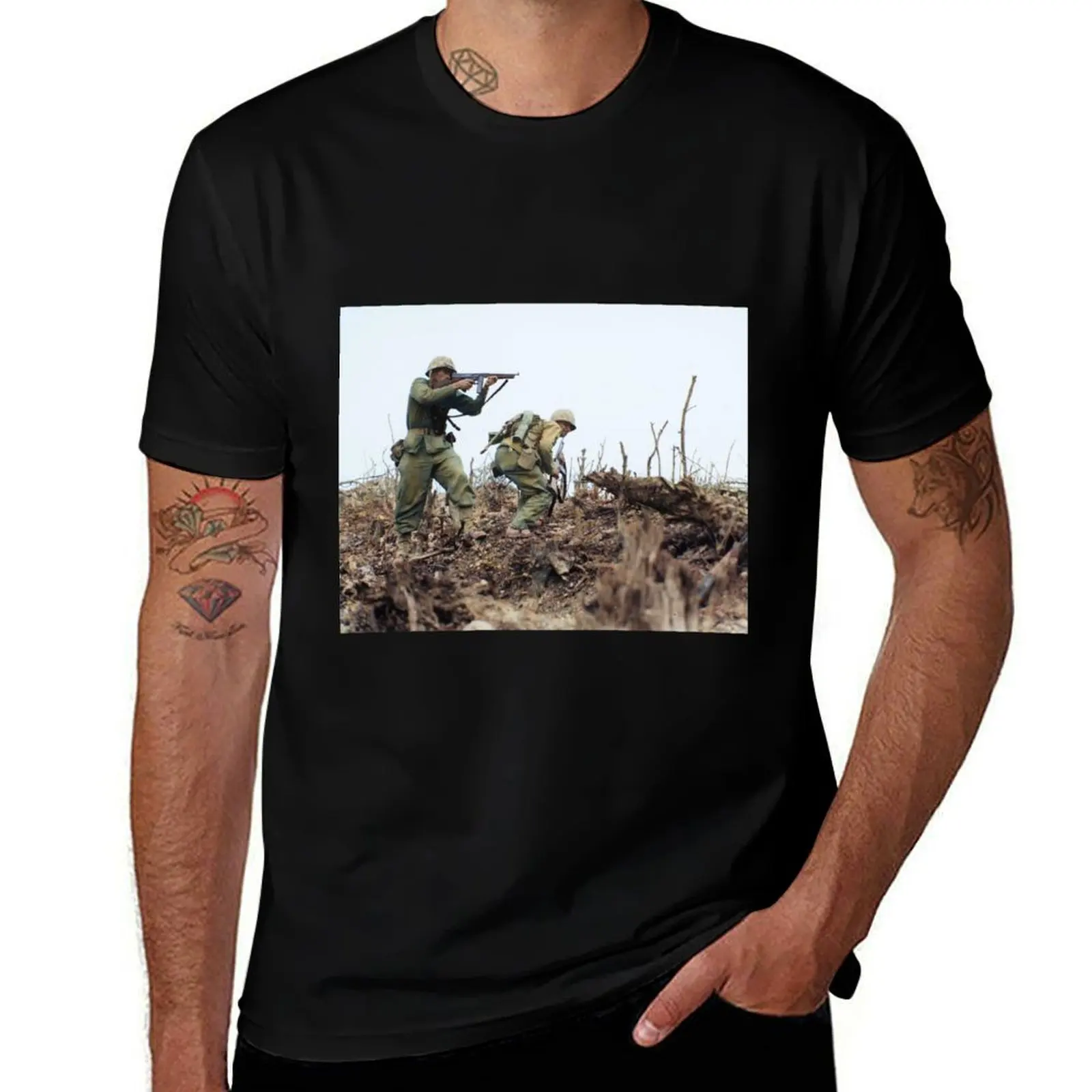 Marine attack Wana Ridge on Okinawa T-Shirt Sport Basic Moisture Wicking Tee T-Shirt