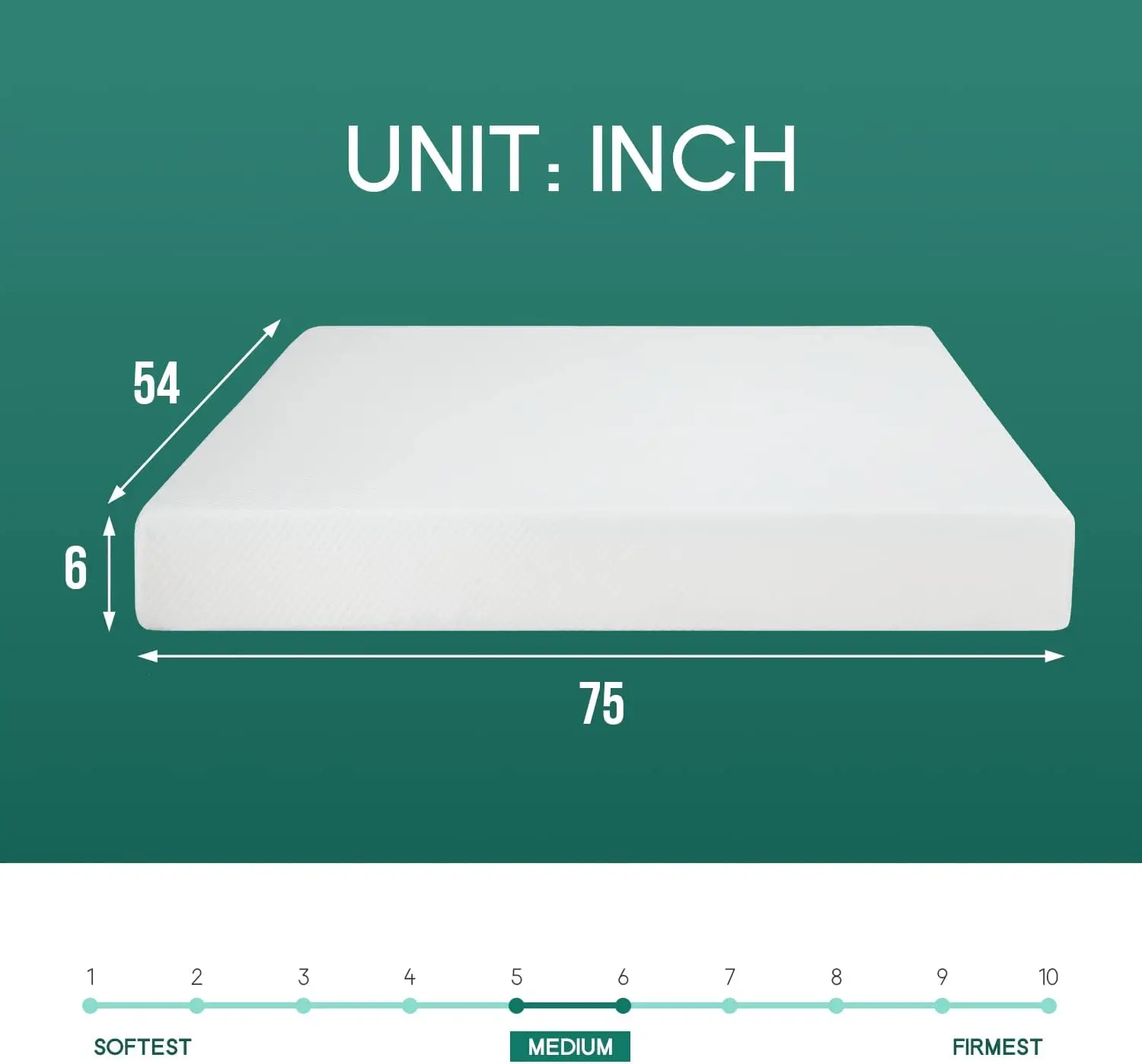 6 Inch Full Gel Memory Foam Mattress Fiberglass Free/CertiPUR-US Certified/Bed-in-a-Box/Cool Sleep & Comfy Support