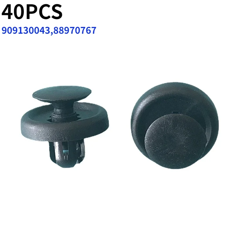 

40 шт. пластиковые заклепки, зажимы для отделки багажника Subaru, подкладки багажника и ковры 909130043 88970767 Отверстие 7 мм