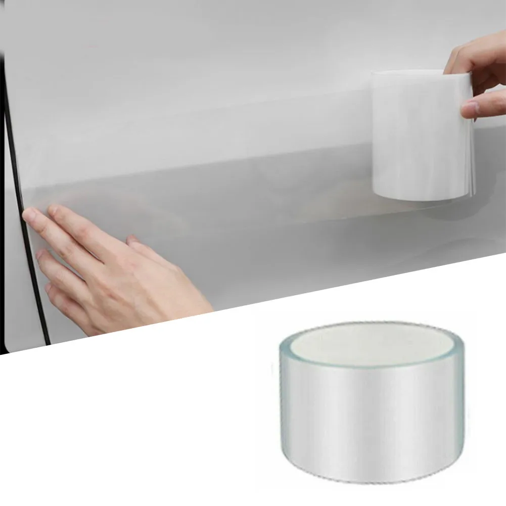 *5CM Anti-stick Scratch Door Anti-collision Strip Transparent Threshold Strip Protective Film Car Bumper Hood Paint Protection S