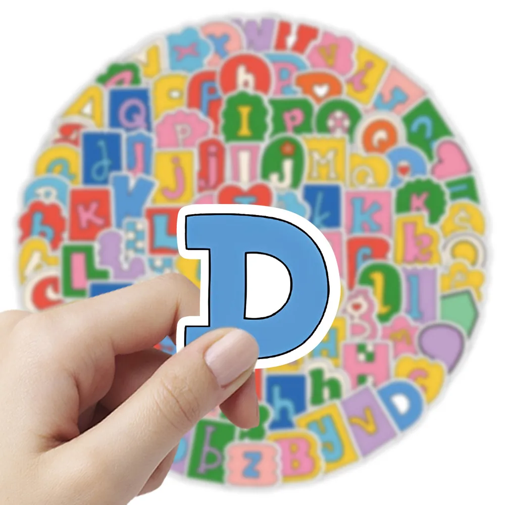 8Sheets Adorable Alphabet & Symbol Label Stickers – Cute Handwritten Style Decor for Student Journals, Diaries & Scrapbooks!