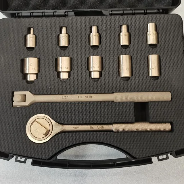 Aluminum Bronze  Non Sparking Tools Set 12pcs   Suitable for various fields