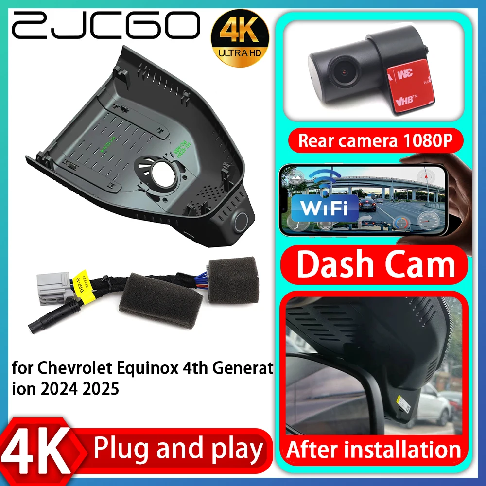 

UHD 4K 2160P Plug and Play DVR Dash Cam UHD Video Recorder for Chevrolet Equinox 4th Generation 2024 2025