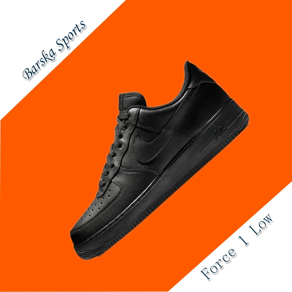 Nike Air Force 1 Low Men sneakers Comfortable and hardwearing casual shoes Classic Versatile Fashion sneaker Cushioning black