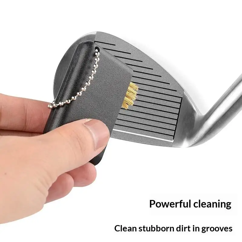 3 In 1 Golf Club Cleaning Brush Portable Groove Cleaner For Wedge Putter Golf Training Accessories Tool