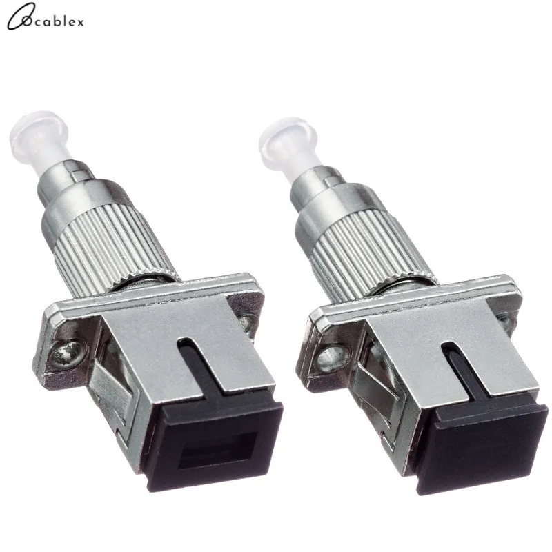 Converter Connector Flan Head FC Male SC Female Fiber Optic Equipment Adapter Coupler