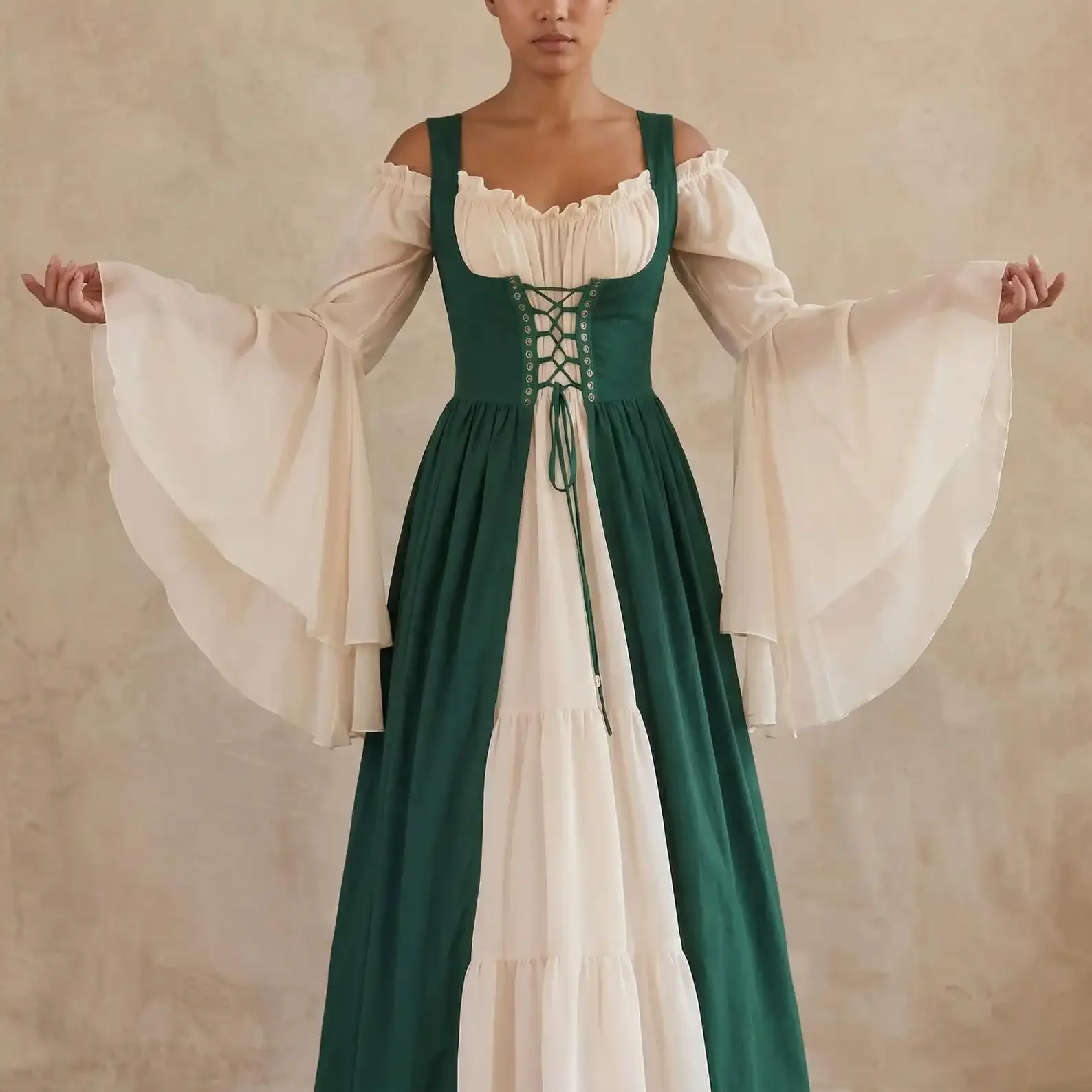 Cosplay Medieval Dress Vintage Performance Pirate Costume Irish Dress for Dancing Party Proms Outfit - view 6