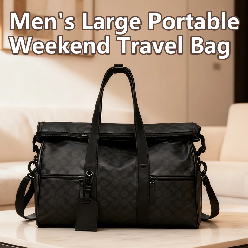 

Large Duffle Bag for Travel Waterproof Gym Duffel Bag Men Durable Carry on Weekender Overnight Sports Luggage Weekend Workout
